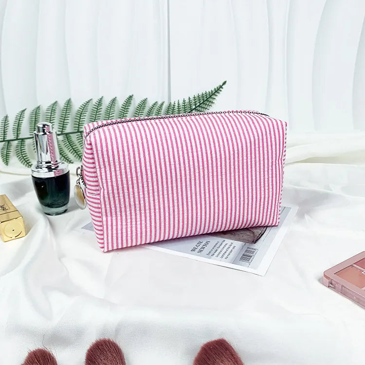 Quilted Floral cosmetic bag soft